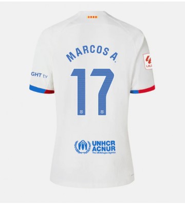 Barcelona Marcos Alonso #17 Replica Away Stadium Shirt for Women 2023-24 Short Sleeve
